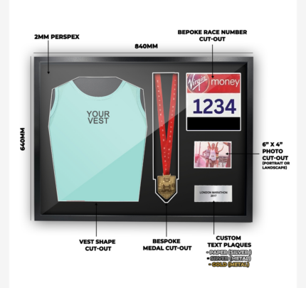 2017 London marathon vest and medal kit
