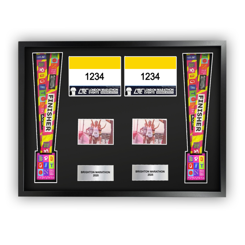 2025 Brighton Marathon Double Medal Framing Kit