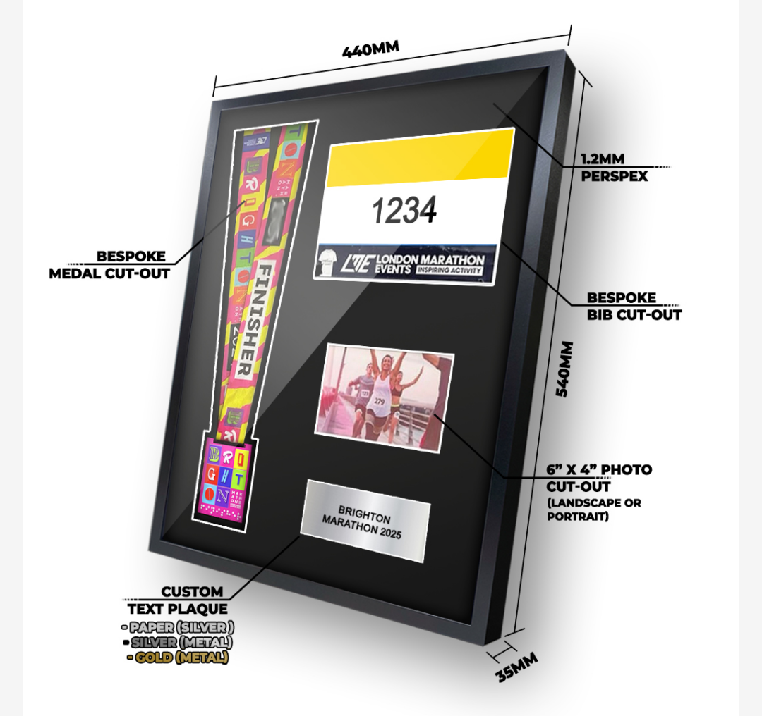 2025 Brighton Marathon Medal Framing Kit - Image 2