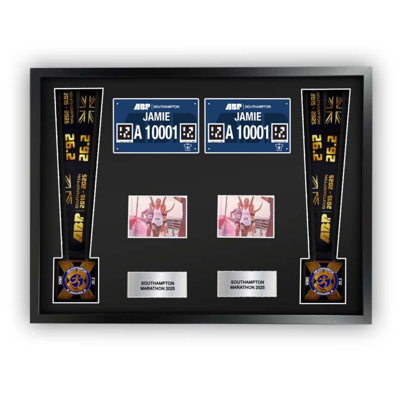 2025 Southampton Marathon Double Medal Framing Kit