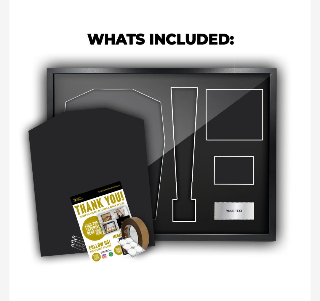 2025 Southampton Marathon Medal and vest Framing Kit