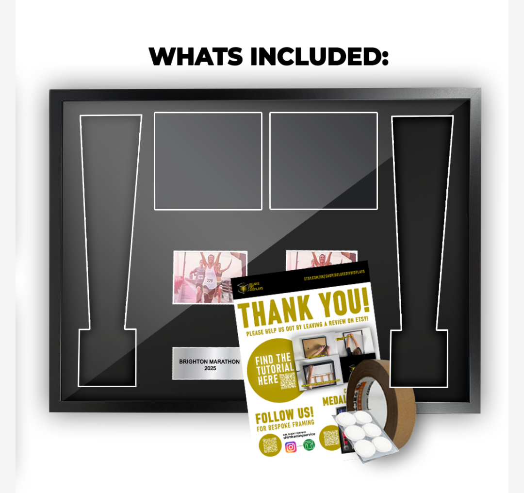 2025 Southampton Marathon Double Medal Framing Kit