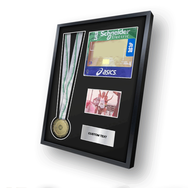 2025 Paris Marathon Medal Framing Kit