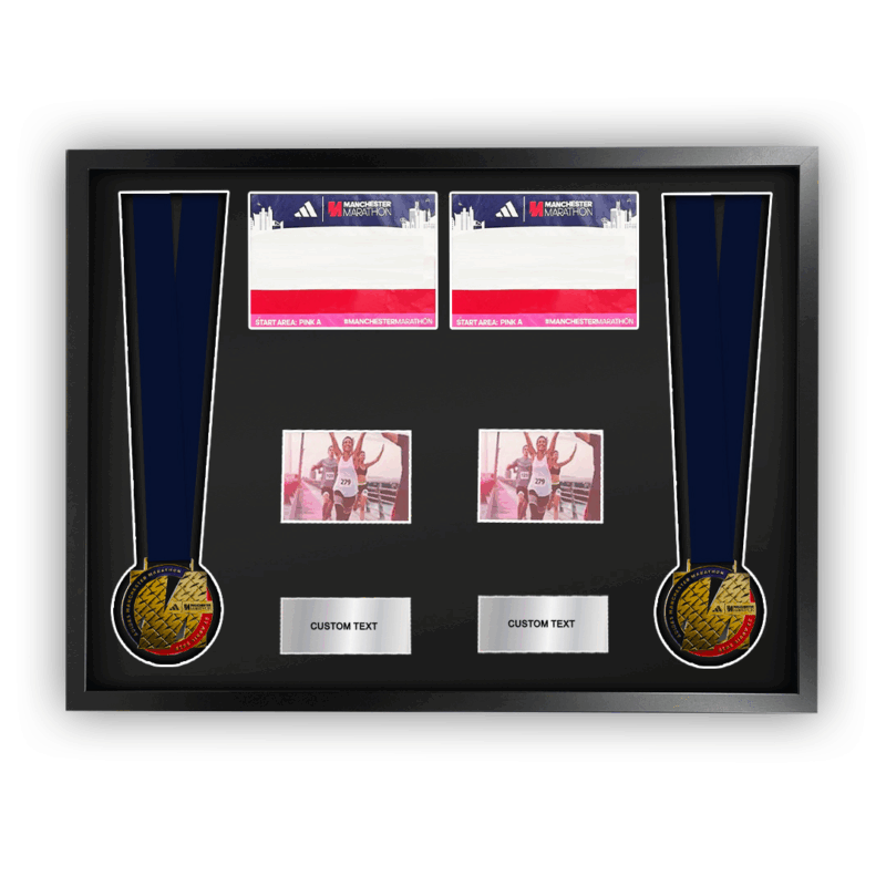 2025 Manchester Marathon Double Medal Framing Kit