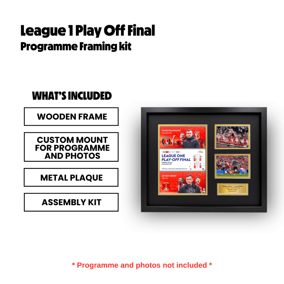 Charlton Athletic 2025 League 1 Play Off Winners Programme Framing Kit - Image 2