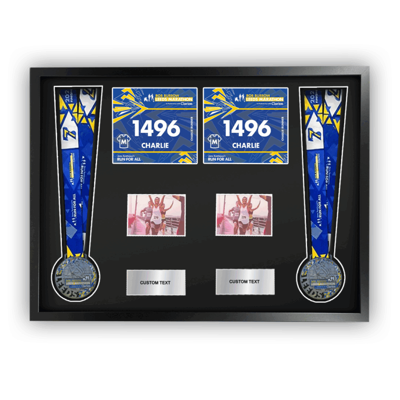 2025 Leeds Marathon Marathon Double Medal Framing Kit