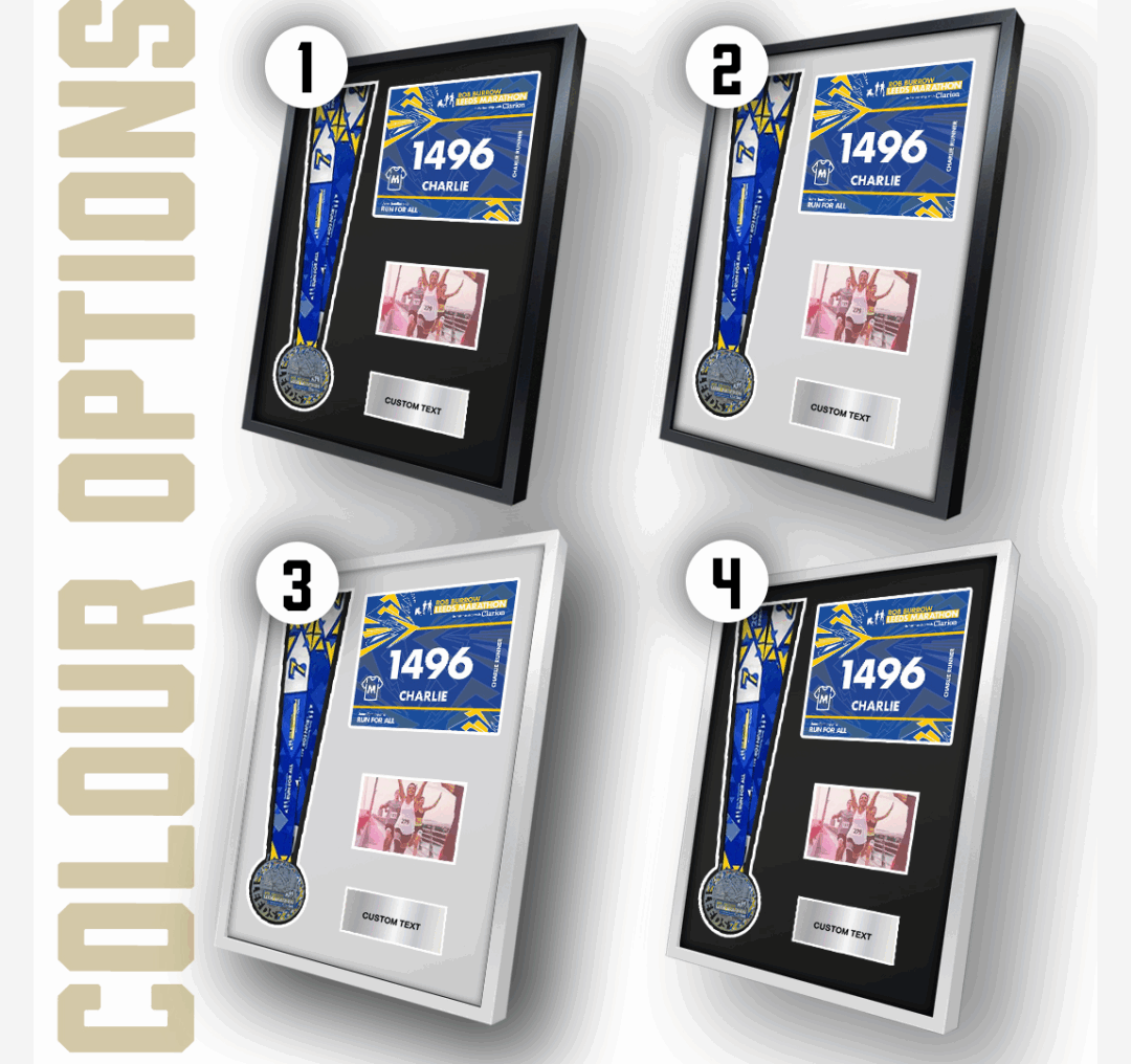 2025 Leeds Marathon Medal Framing Kit - Image 3
