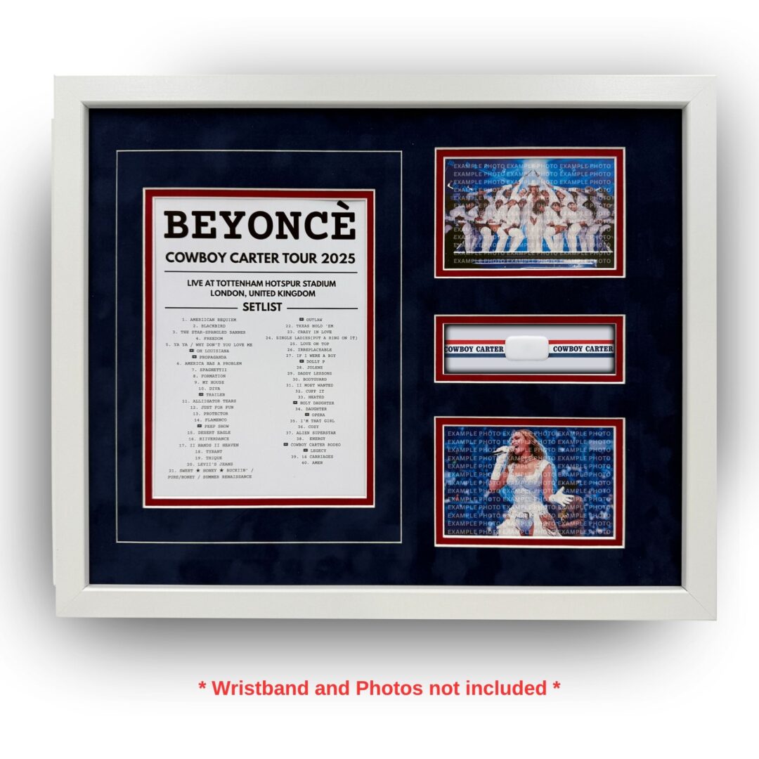 Deluxe Beyonce Cowboy Carter Band Framing Kit + Setlist