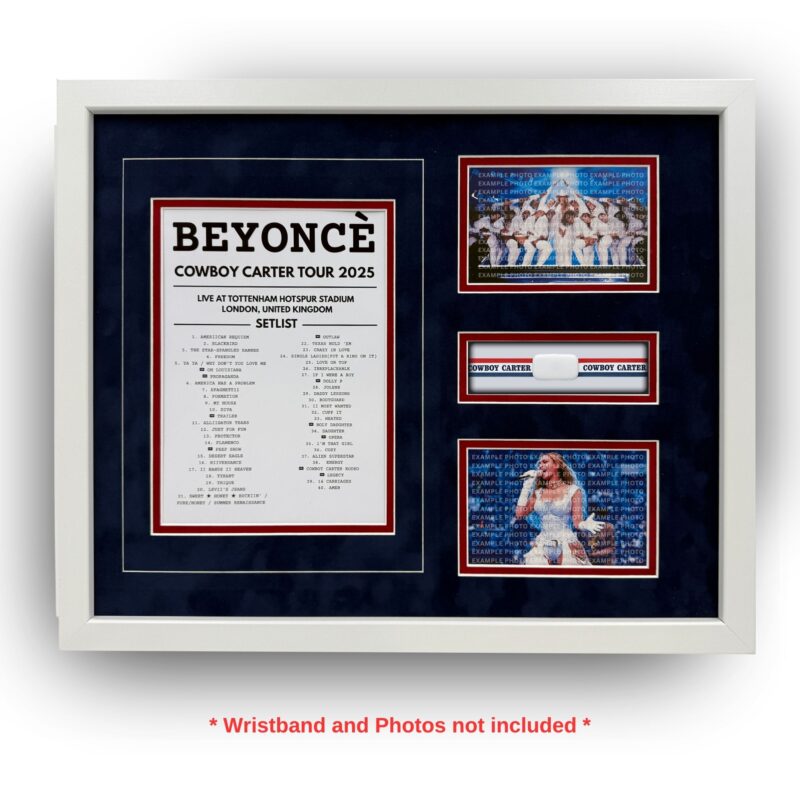 Deluxe Beyonce Cowboy Carter Band Framing Kit + Setlist