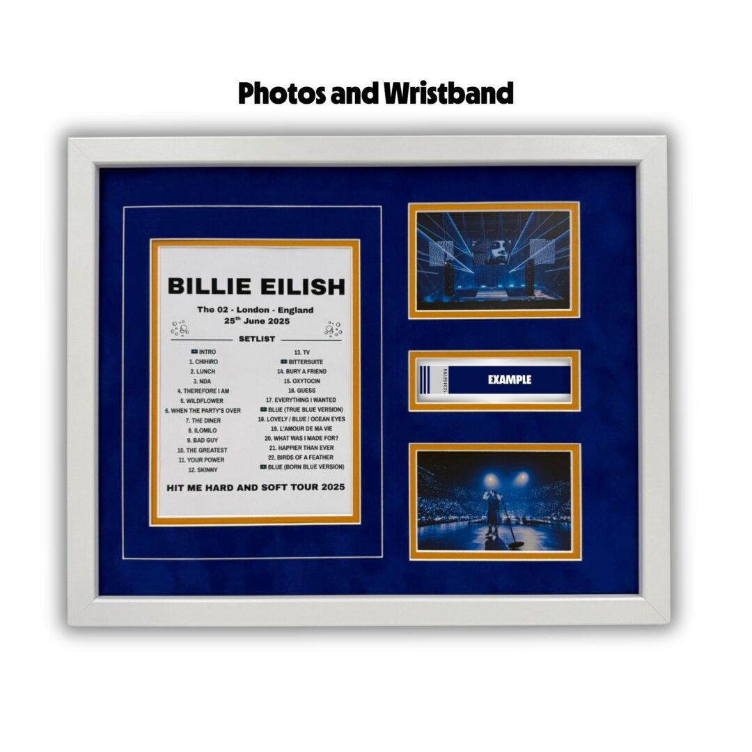 Billie Eilish Tour 2025 Setlist Framing kit - Image 3
