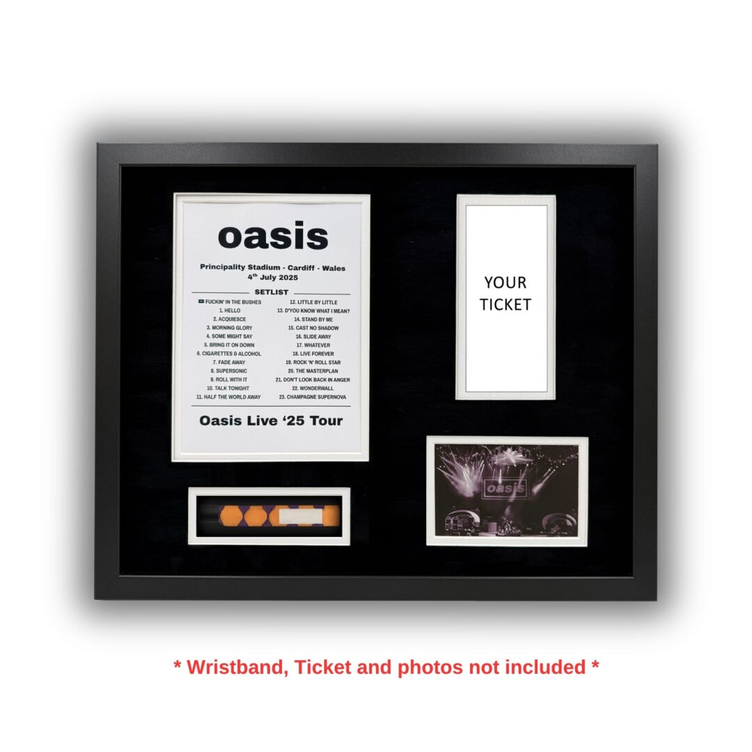 2025 Oasis Tour Souvenir Framing Kit