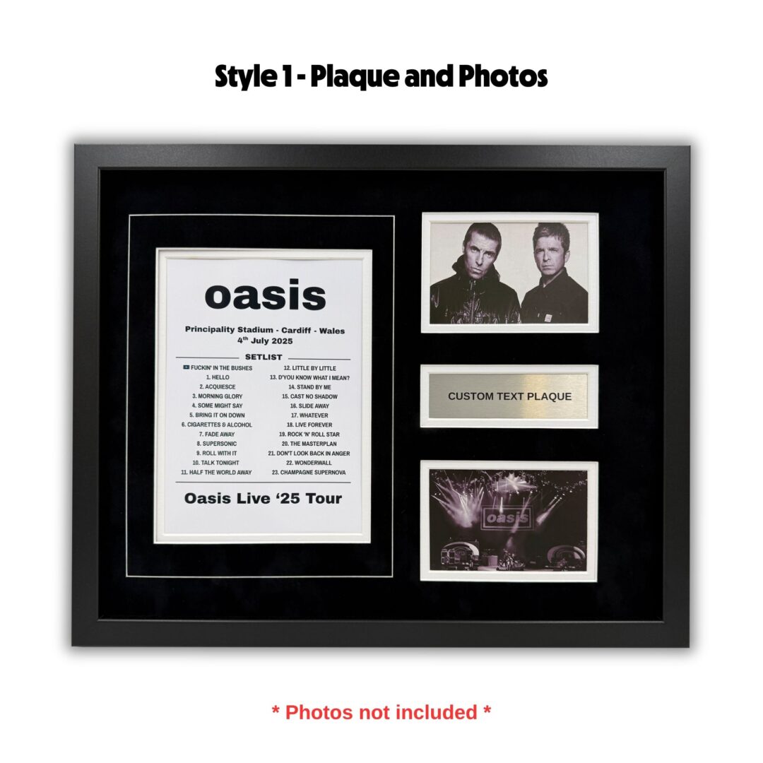2025 Oasis Tour Souvenir Framing Kit - Image 2