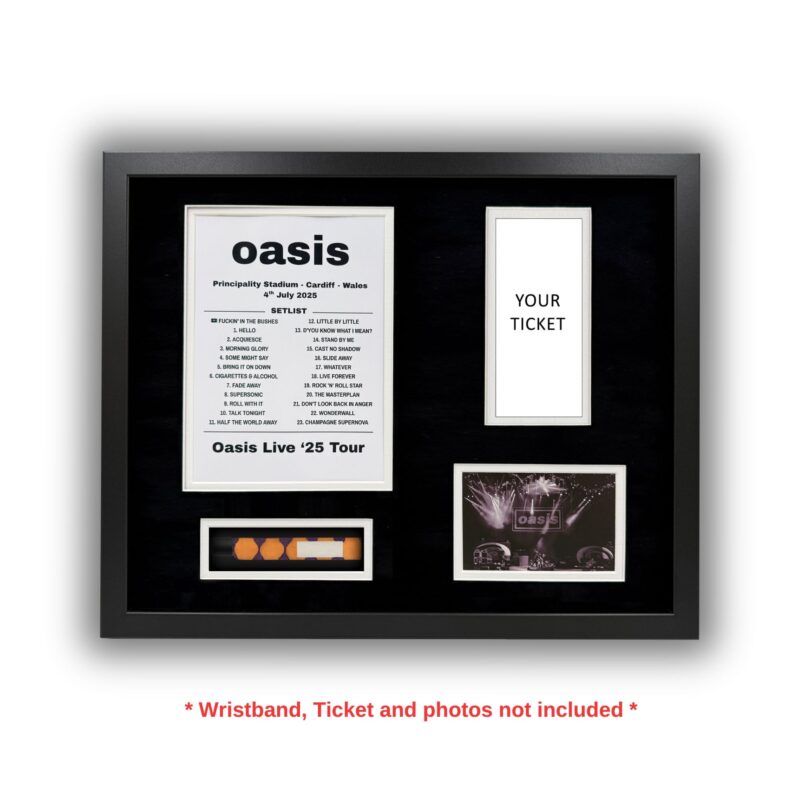2025 Oasis Tour Souvenir Framing Kit