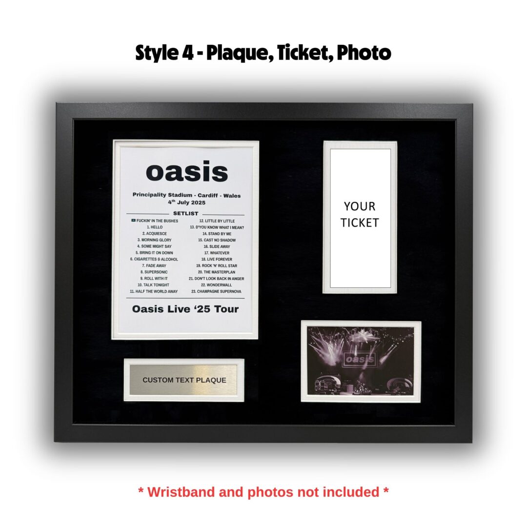 2025 Oasis Tour Souvenir Framing Kit - Image 5