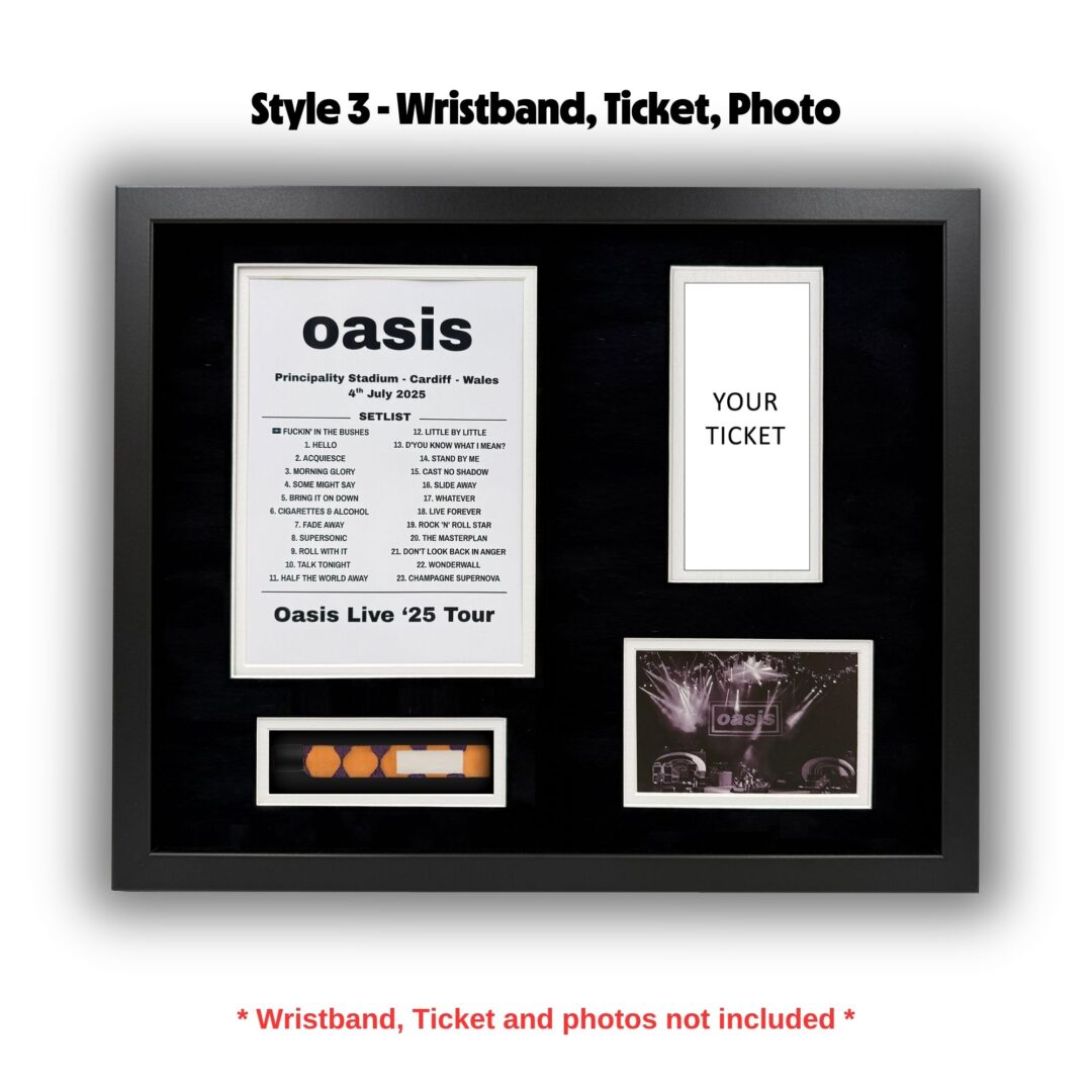 2025 Oasis Tour Souvenir Framing Kit - Image 4