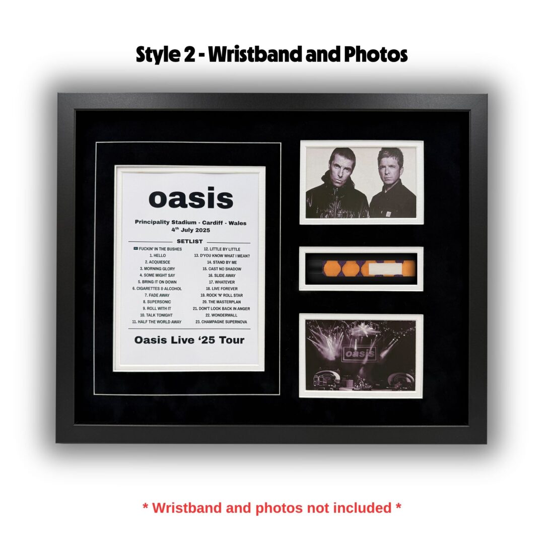 2025 Oasis Tour Souvenir Framing Kit - Image 3