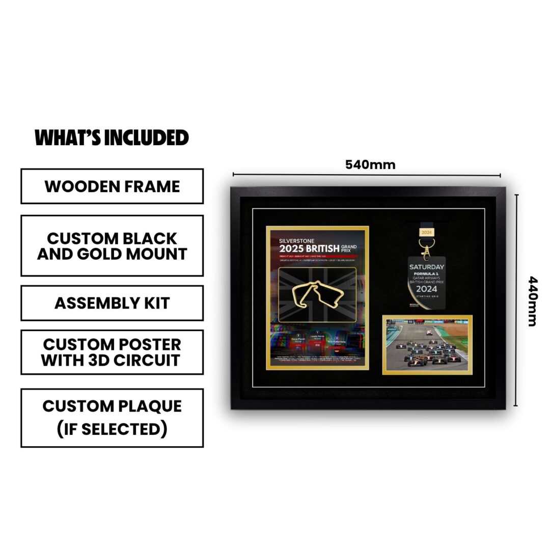 2025 British Grand Prix Souvenir Framing Kit - Image 5