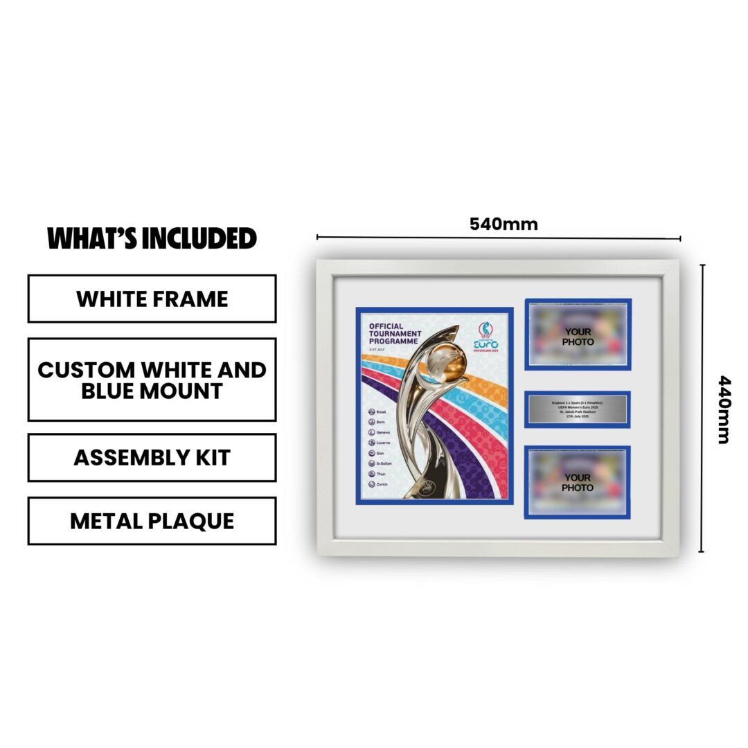 2025 Women's Euro's Programme Framing Kit - Image 4