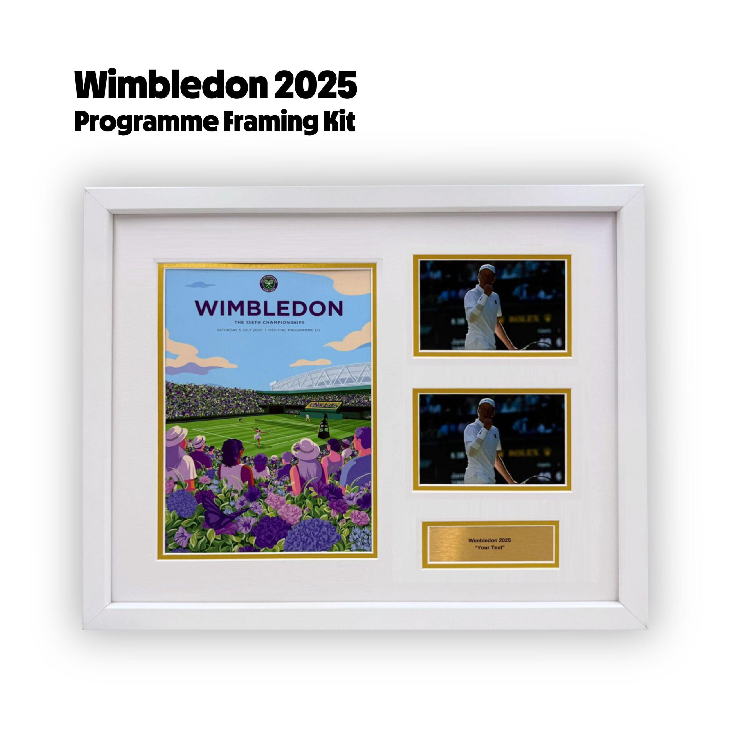 2025 Wimbledon Tennis Programme Framing Kit