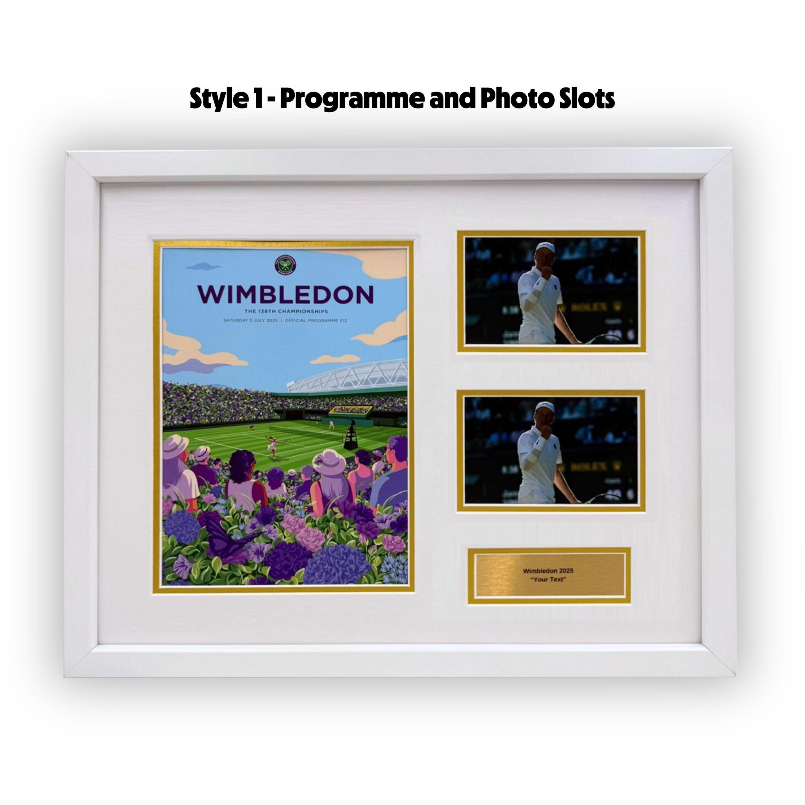 2025 Wimbledon Tennis Programme Framing Kit