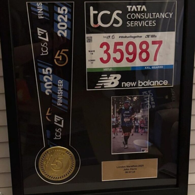 London marathon medal framing kit
