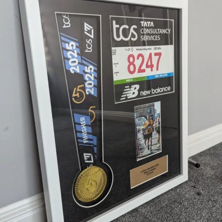 London marathon medal framing kit