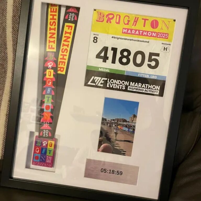 Brighton marathon medal framing kit