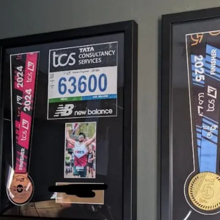London marathon medal framing kit