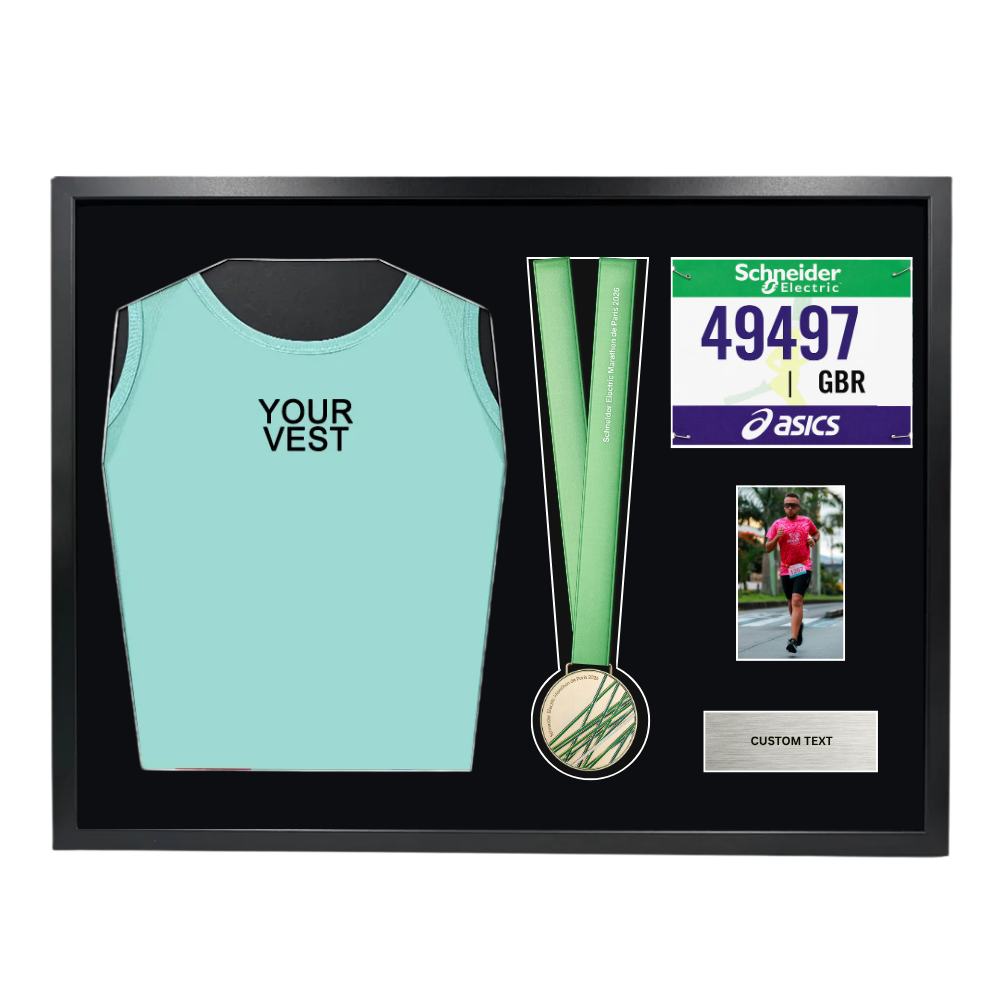 Paris Vest 2026 Paris Marathon Medal and Vest Framing Kit - Image 1