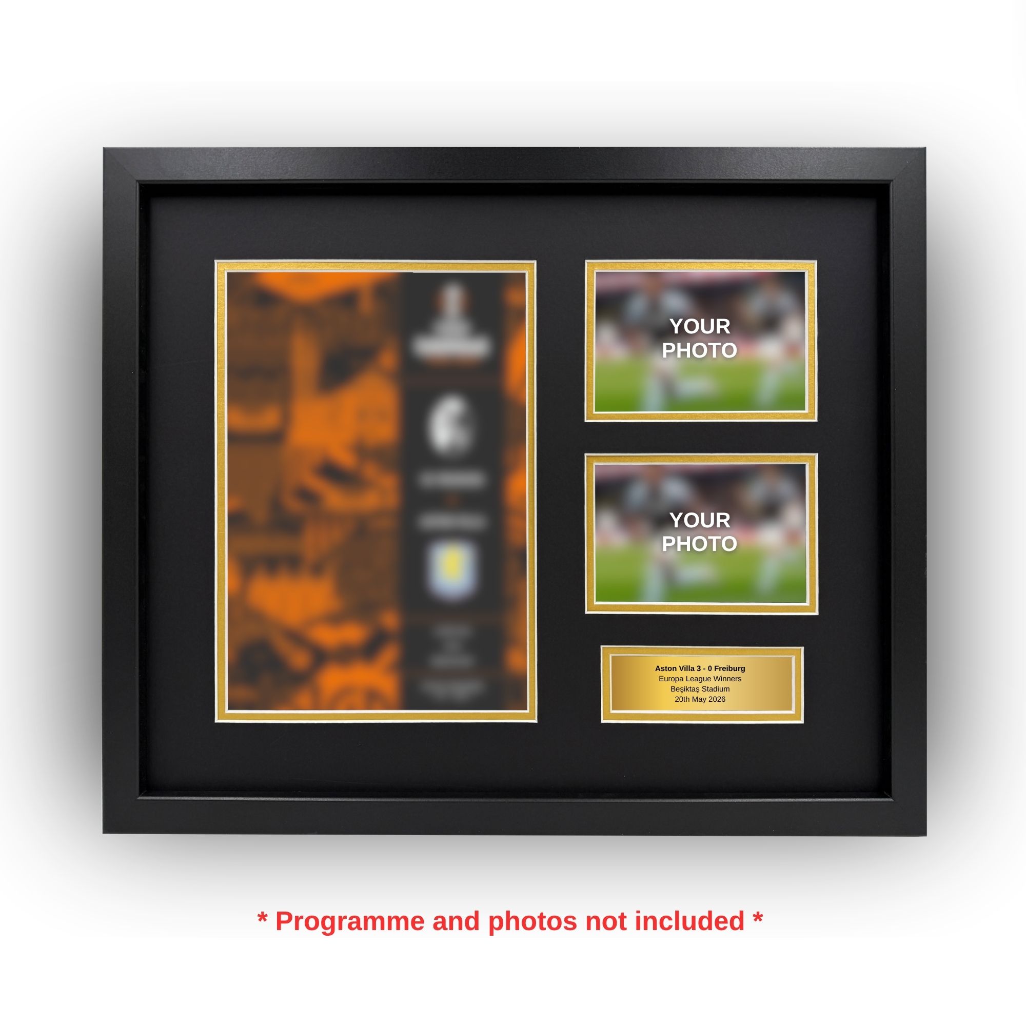 Aston Villa Champions Front 2026 Aston Villa Champions Programme Framing Kit - Image 1