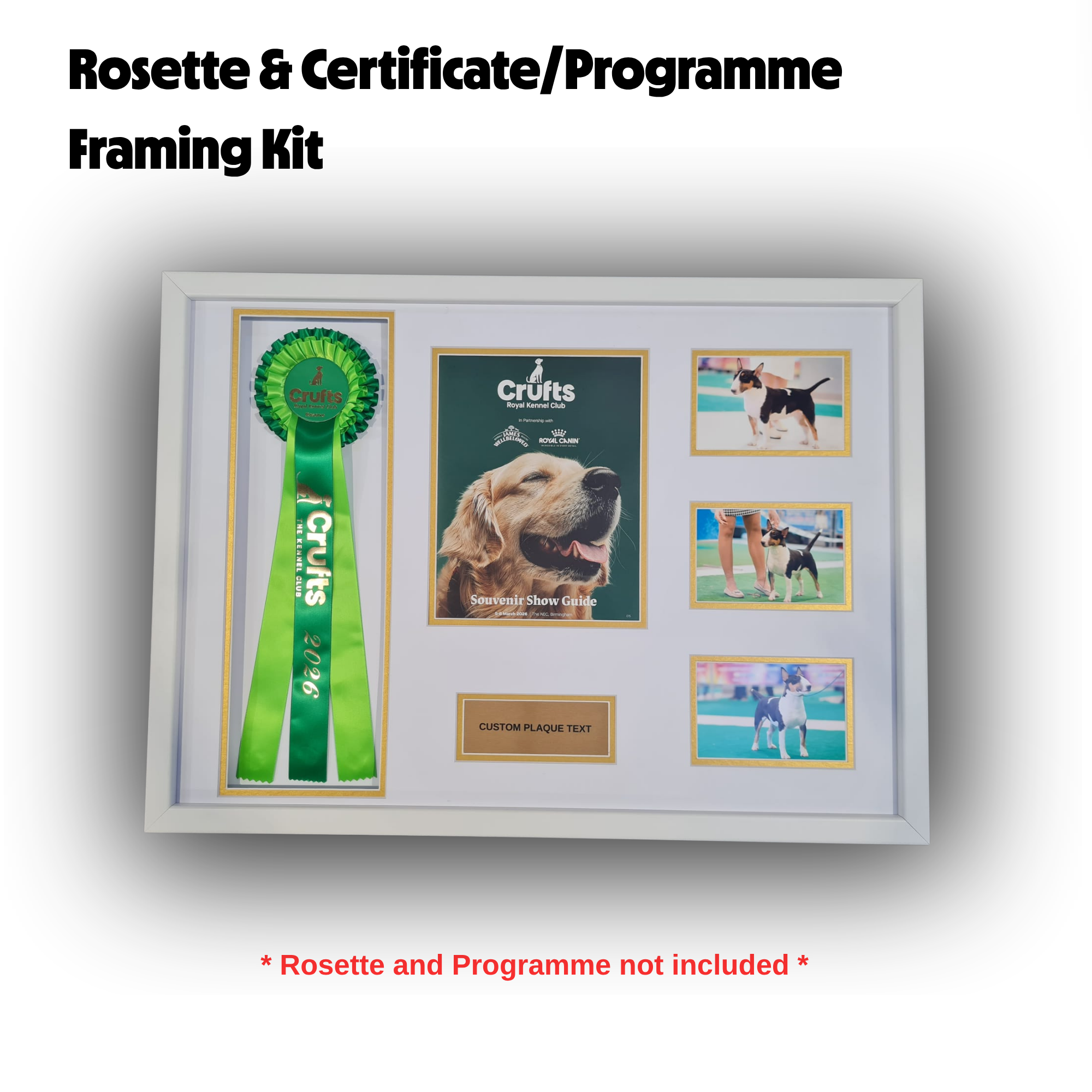 2026 FA Cup final programme framing kit Rosette, Programme / Certificate and Photos Framing Kit - Image 1