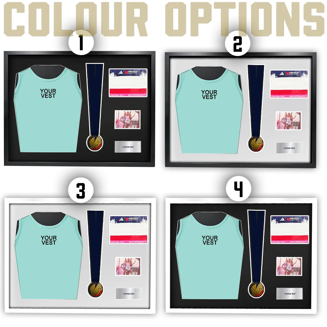 2025 Manchester Marathon Medal and Vest Framing Kit - Image 3