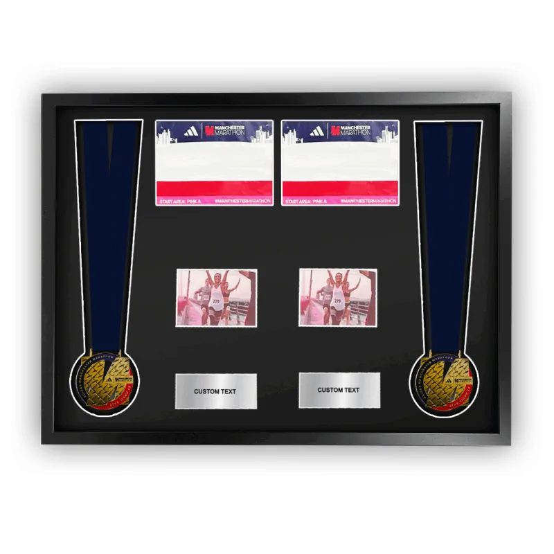 2025 Manchester Marathon Double Medal Framing Kit