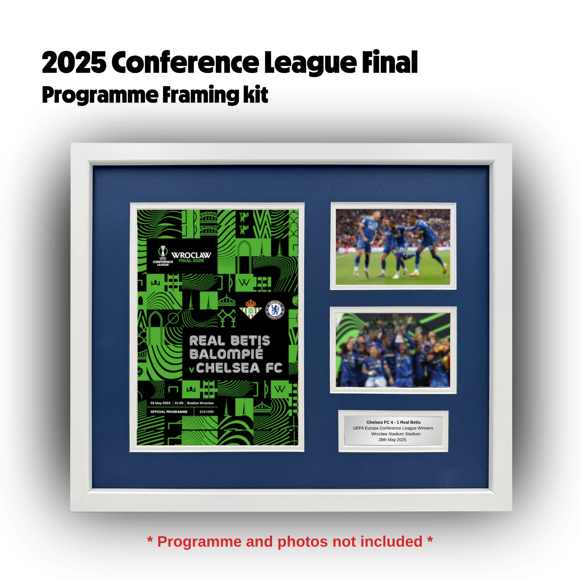 Chelsea FC - 2025 Europa Conference League Final Programme Framing Kit