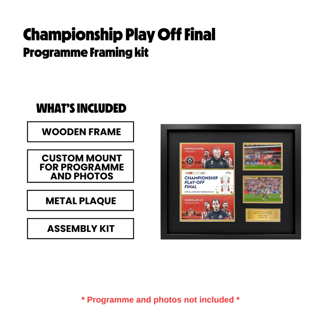 Sunderland - 2025 Championship Play Off Winners Programme Framing Kit - Image 2