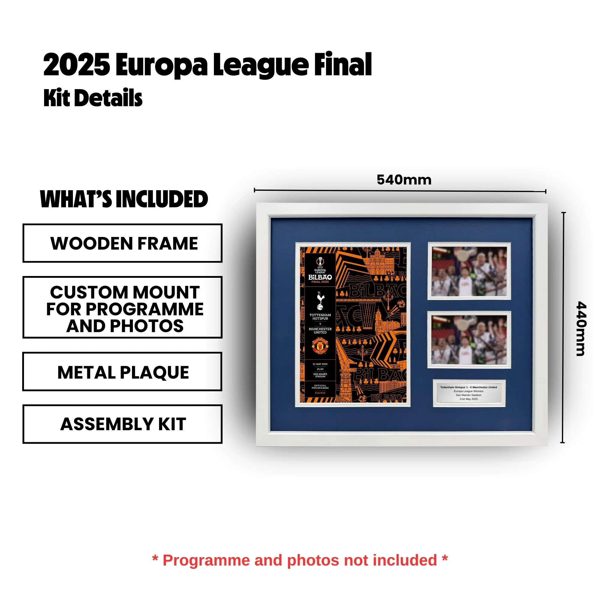2025 Europa League Final Programme Framing Kit - Image 3