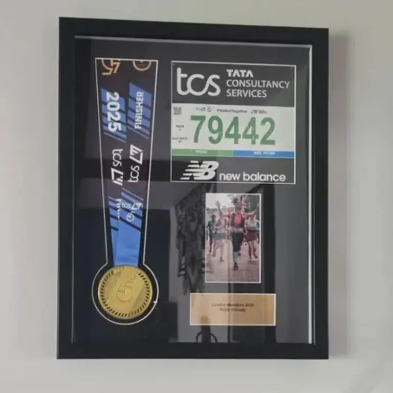 London marathon medal framing kit