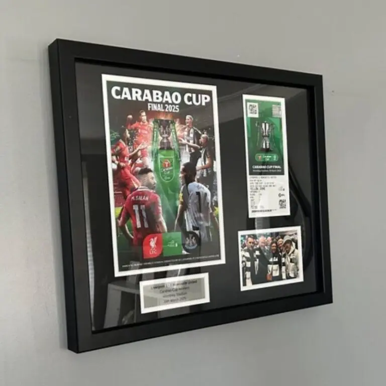 Carabao Cup Programme Framing Kit