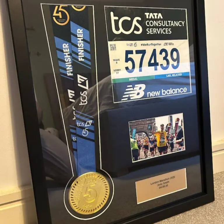 London marathon medal framing kit