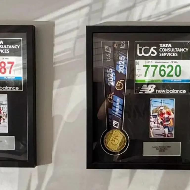 London marathon medal framing kit