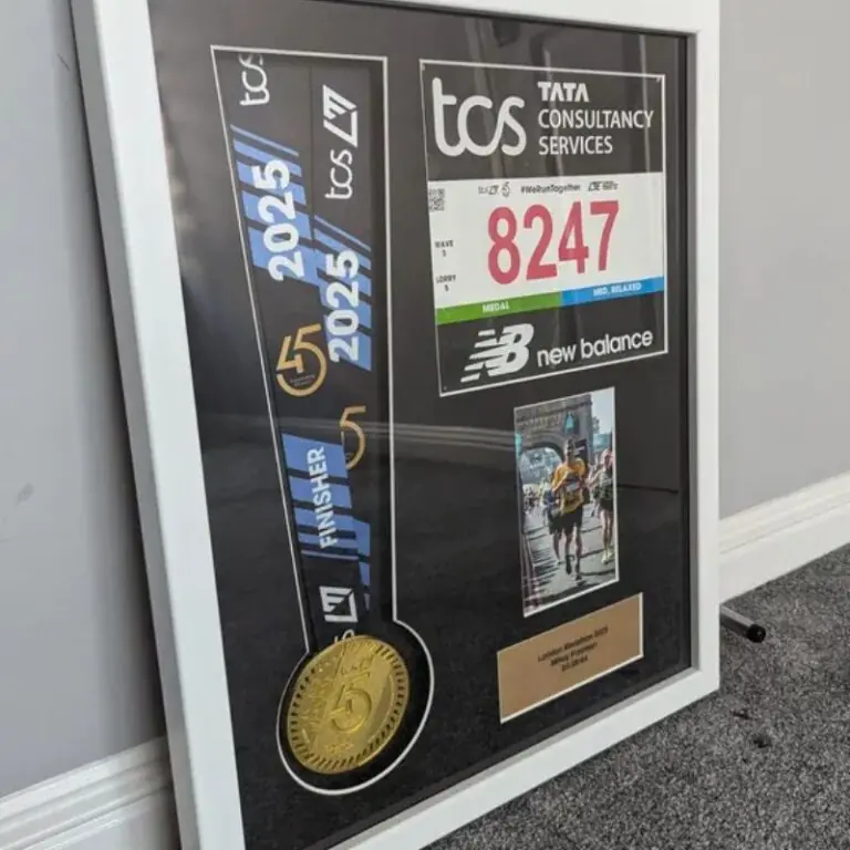 London marathon medal framing kit