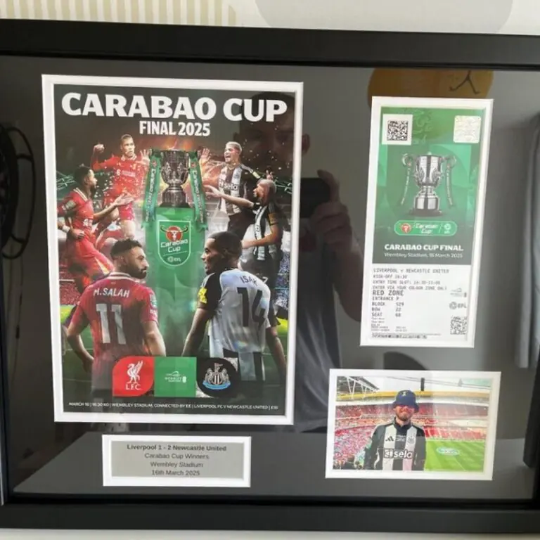 Carabao Cup Programme Framing Kit