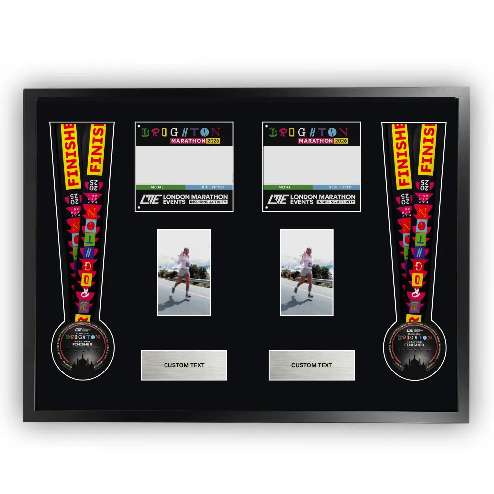 2026 Brighton Marathon Double Medal Framing Kit - Image 1