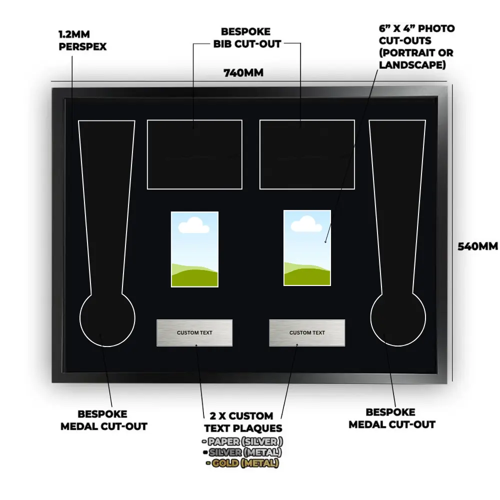 2026 Brighton Marathon Double Medal Framing Kit - Image 3