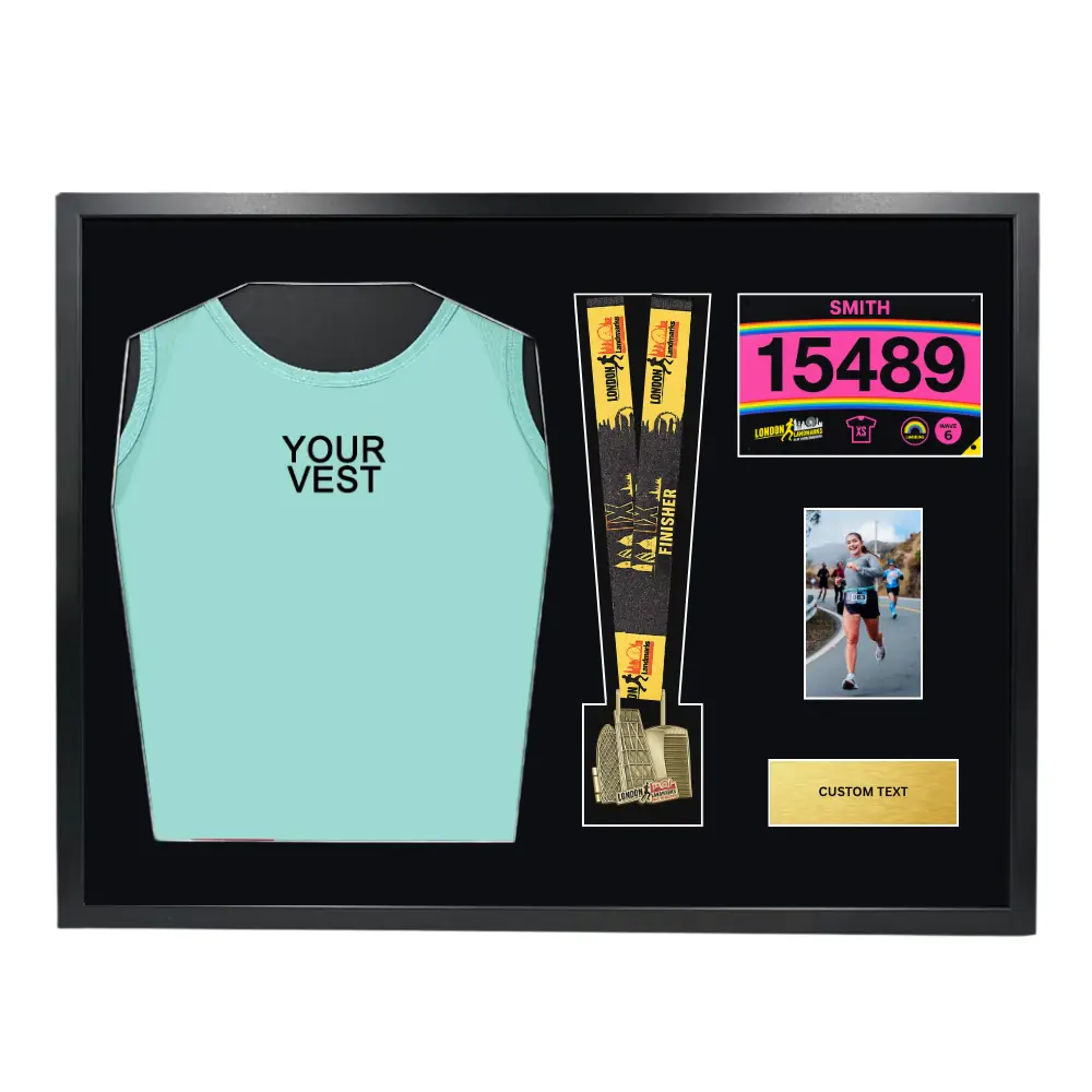 2026 London Landmarks Half Medal and Vest Framing Kit - Image 1