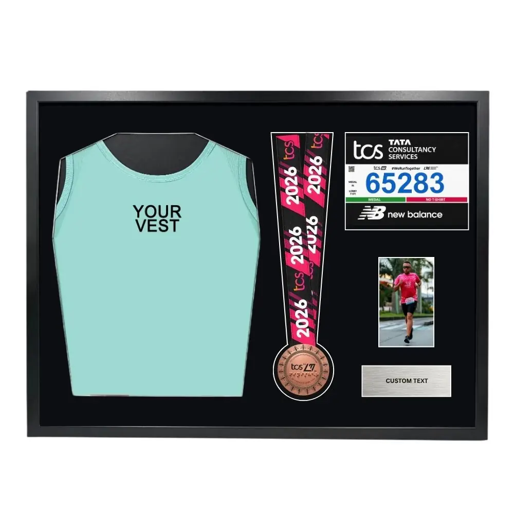 2026 London Marathon Medal and Vest Framing Kit