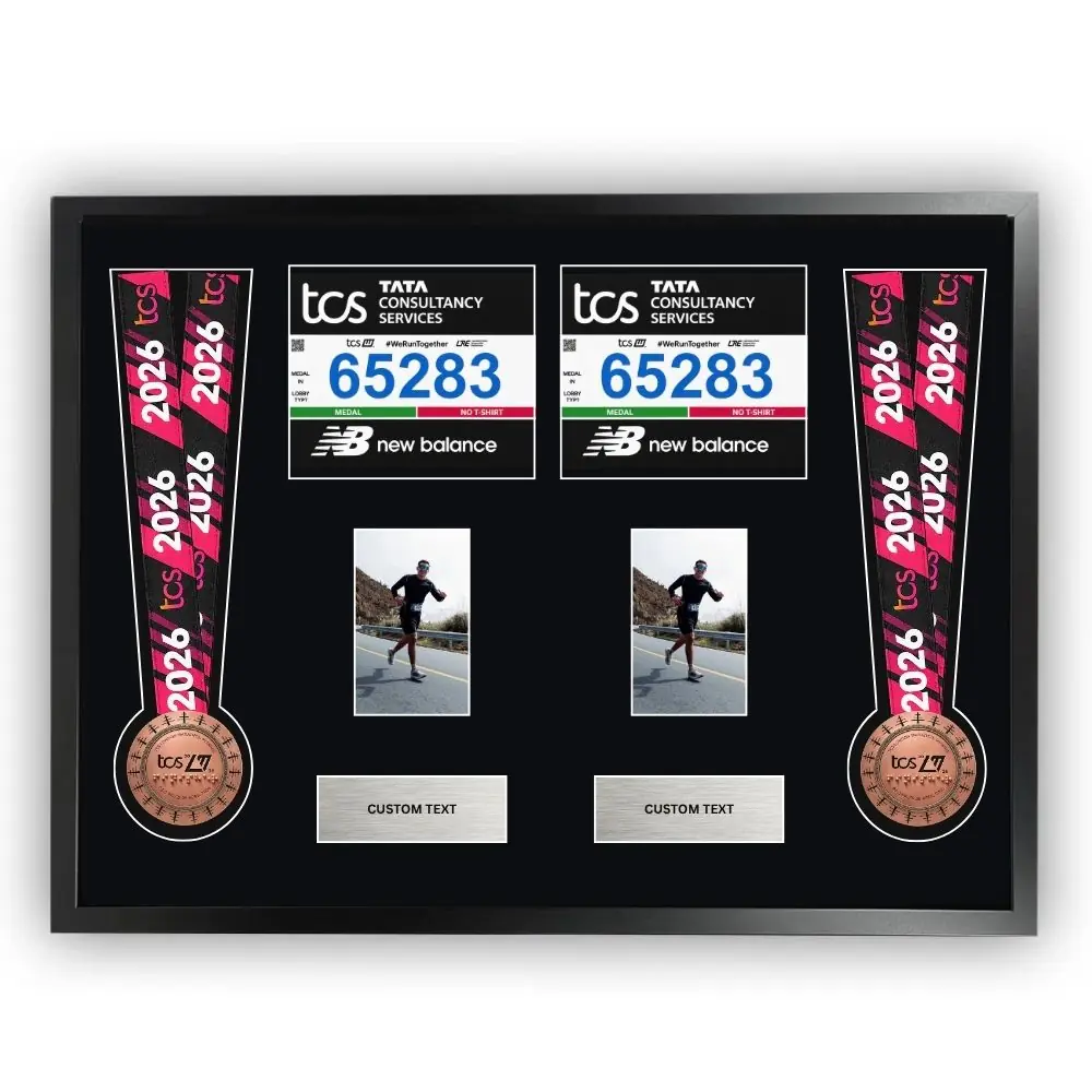 2026 London Marathon Double Medal Framing Kit