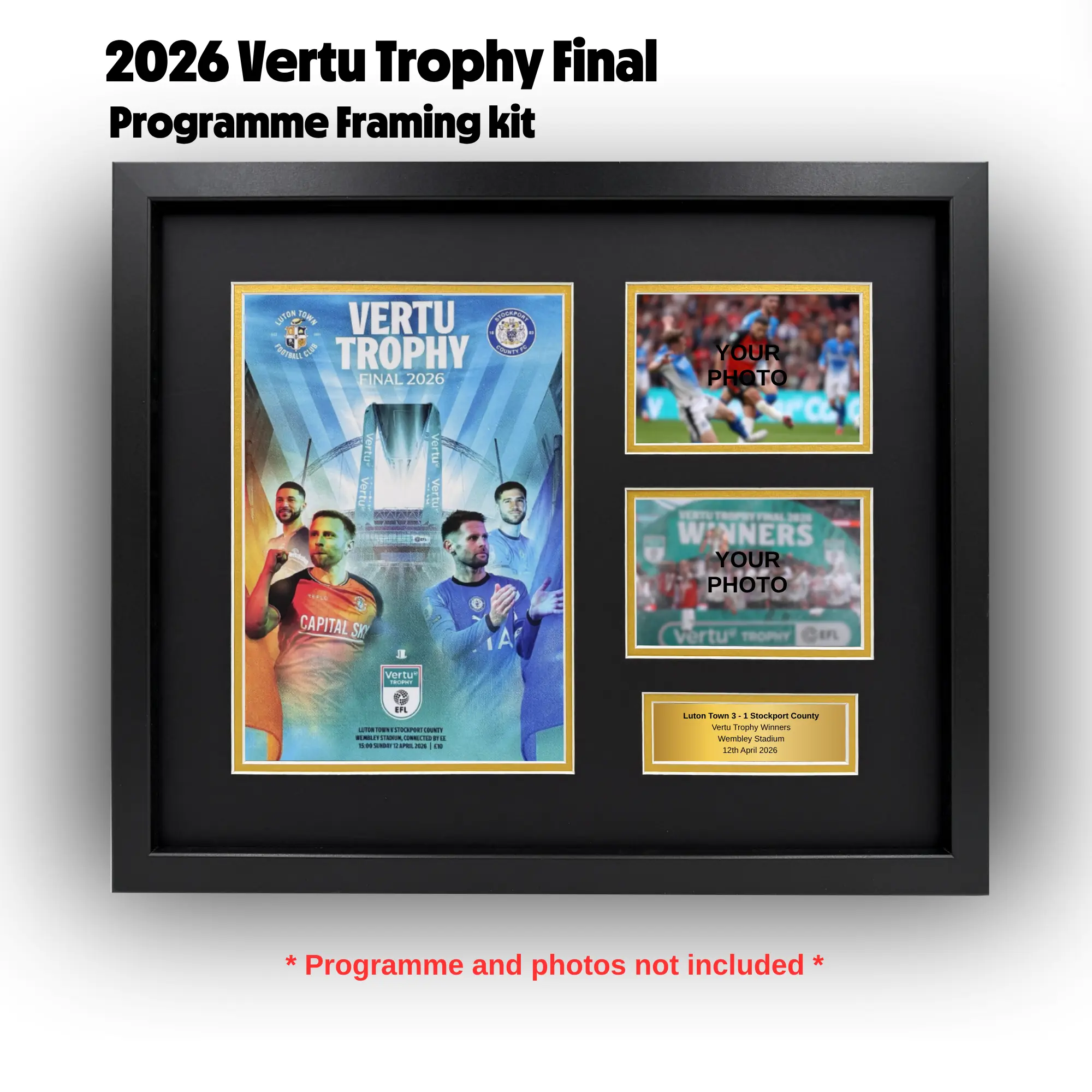 2026 Vertu Trophy Final Programme Framing Kit - Image 1
