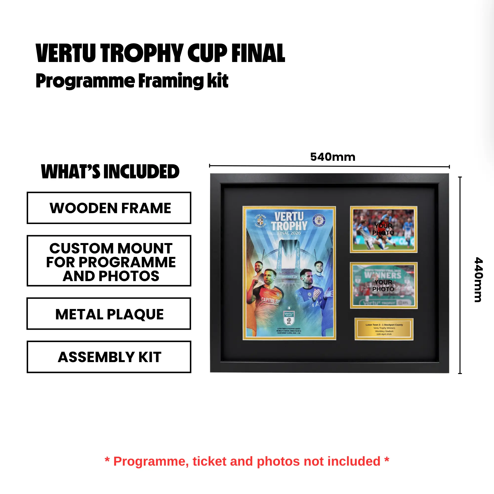 2026 Vertu Trophy Final Programme Framing Kit - Image 2