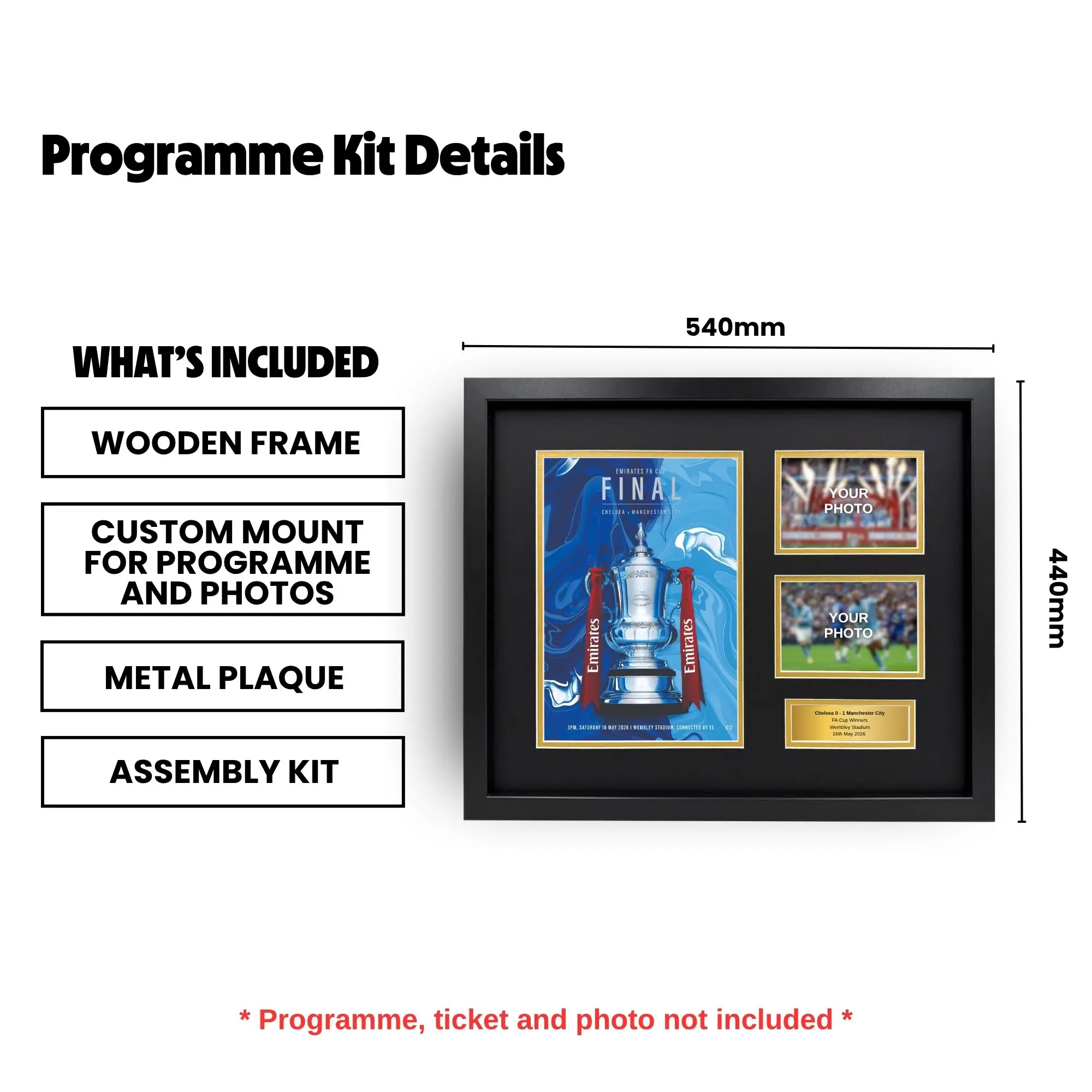 2026 FA Cup Final Programme Framing Kit - Image 2